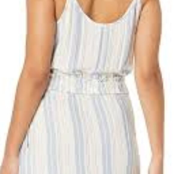 Splendid Collection Striped Maxi Dress Blue White Sleeveless Adjustable Straps S - Picture 4 of 6